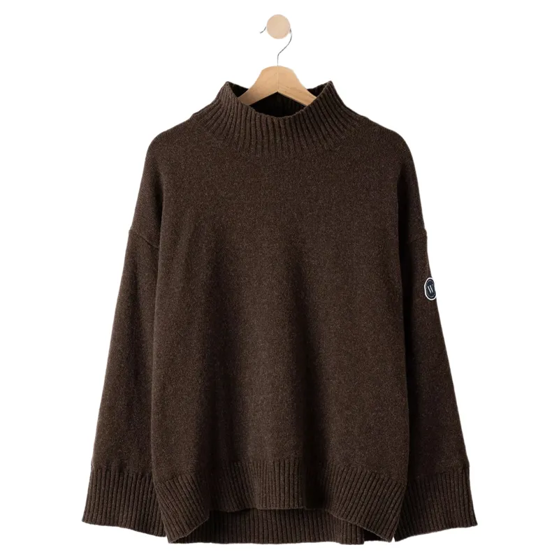 Holebrook Margot Turtle Neck WP in Brown Melange