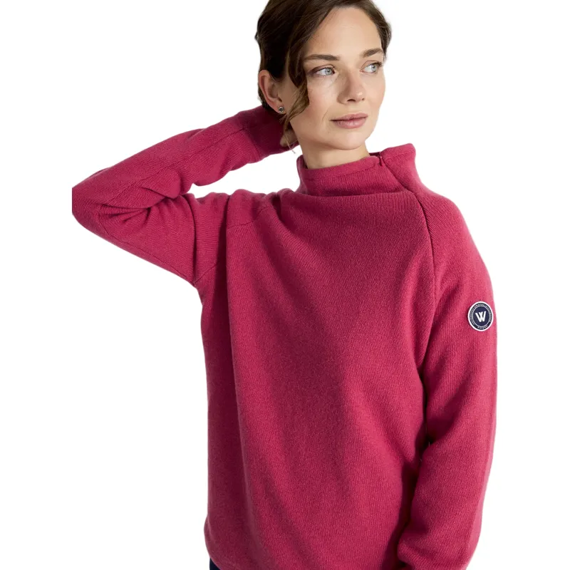 Holebrook Martina Ladies Wool WP Jumper in Fuchsia-1