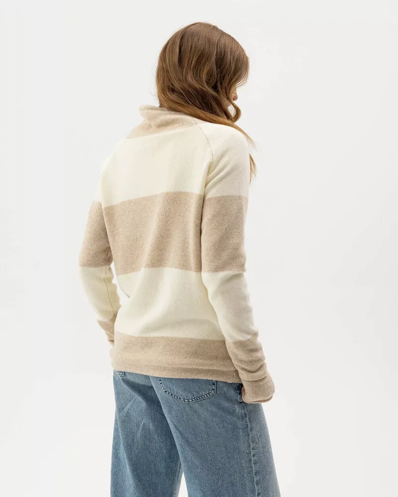 Holebrook Martina Wool WP Jumper in Sand Off White-2