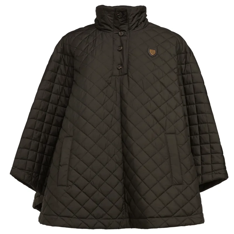 Holland Cooper Brooke Quilted Cape Olive