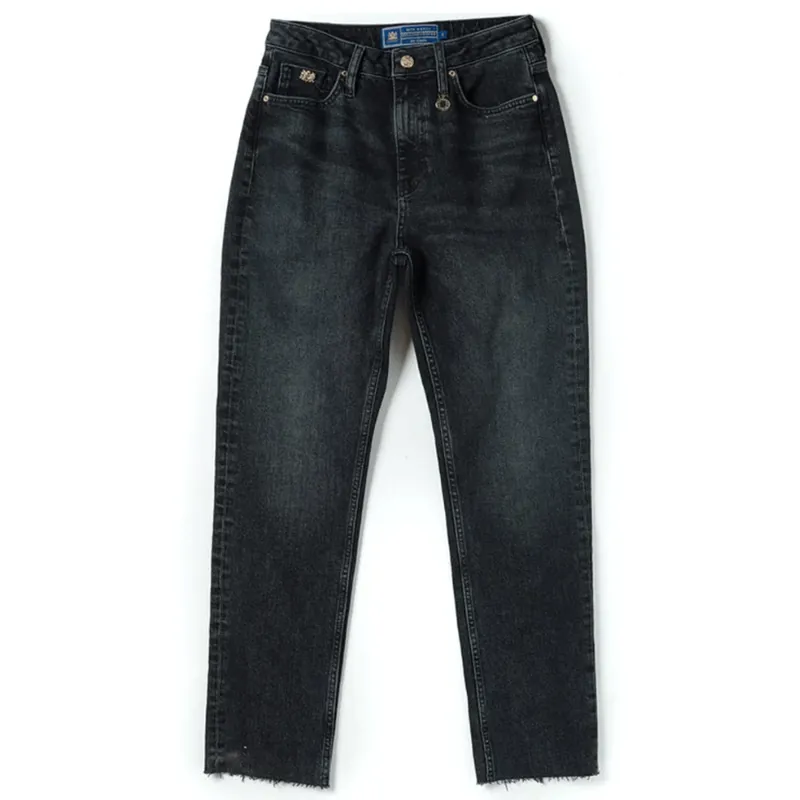 Holland Cooper High Rise Slim Jean Black Wash