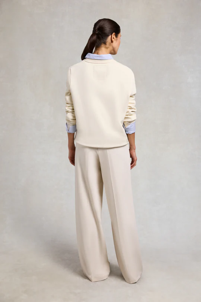 Holland Cooper Appaloosa Crew Neck Sweat in Ecru-4