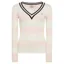 Holland Cooper Badminton Knit in Blush Natural Stripe