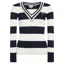 Holland Cooper Badminton Knit in Ink Navy Stripe