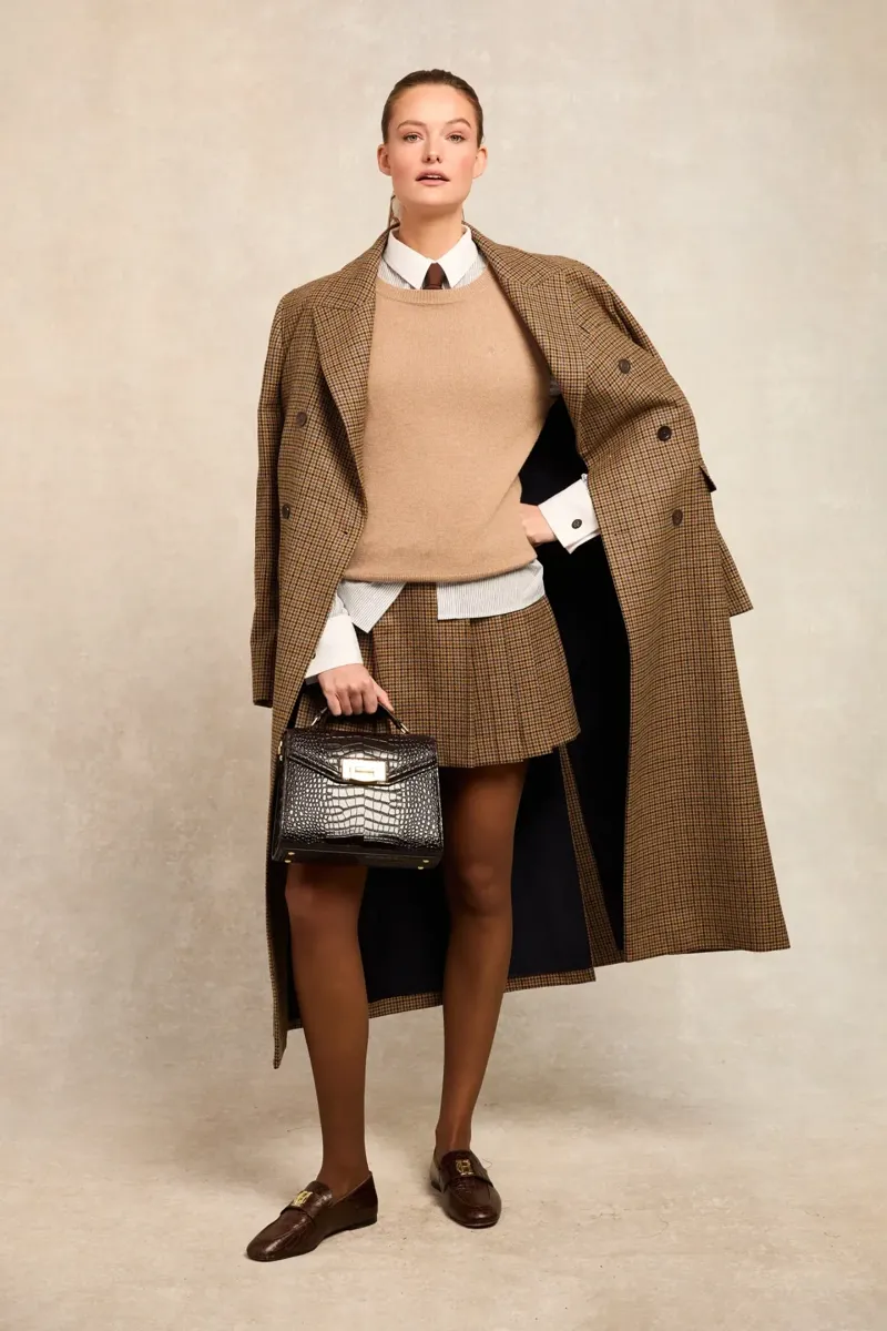 Holland Cooper Belgravia Mini Skirt Abbot Check Tweed-2