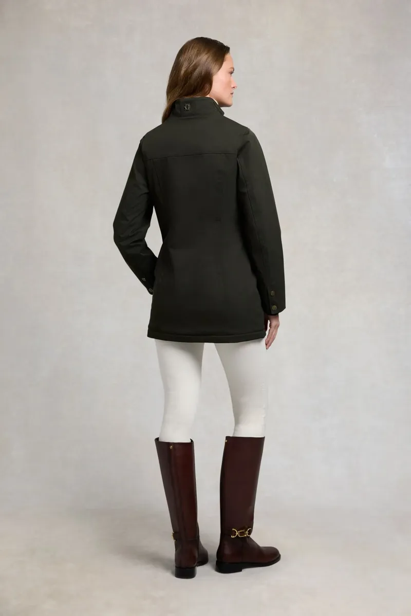 Holland Cooper Bramwell Country Coat in Khaki-5