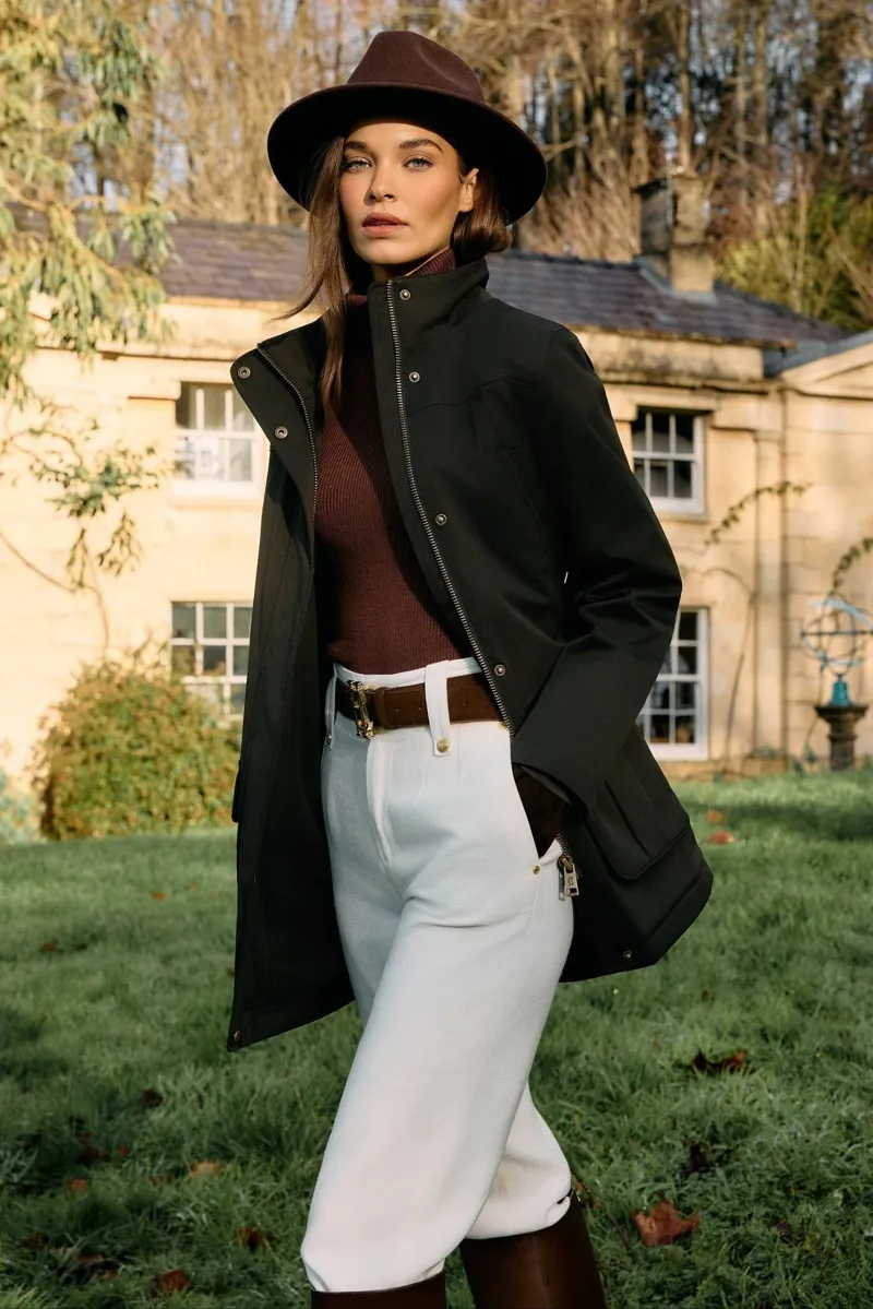 Holland Cooper Bramwell Country Coat in Khaki-9