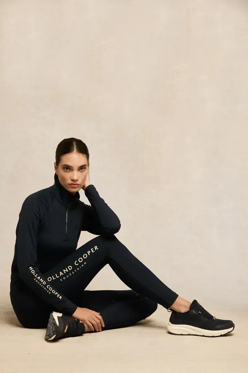 Holland Cooper Burghley Waterproof Trainer in Black-8