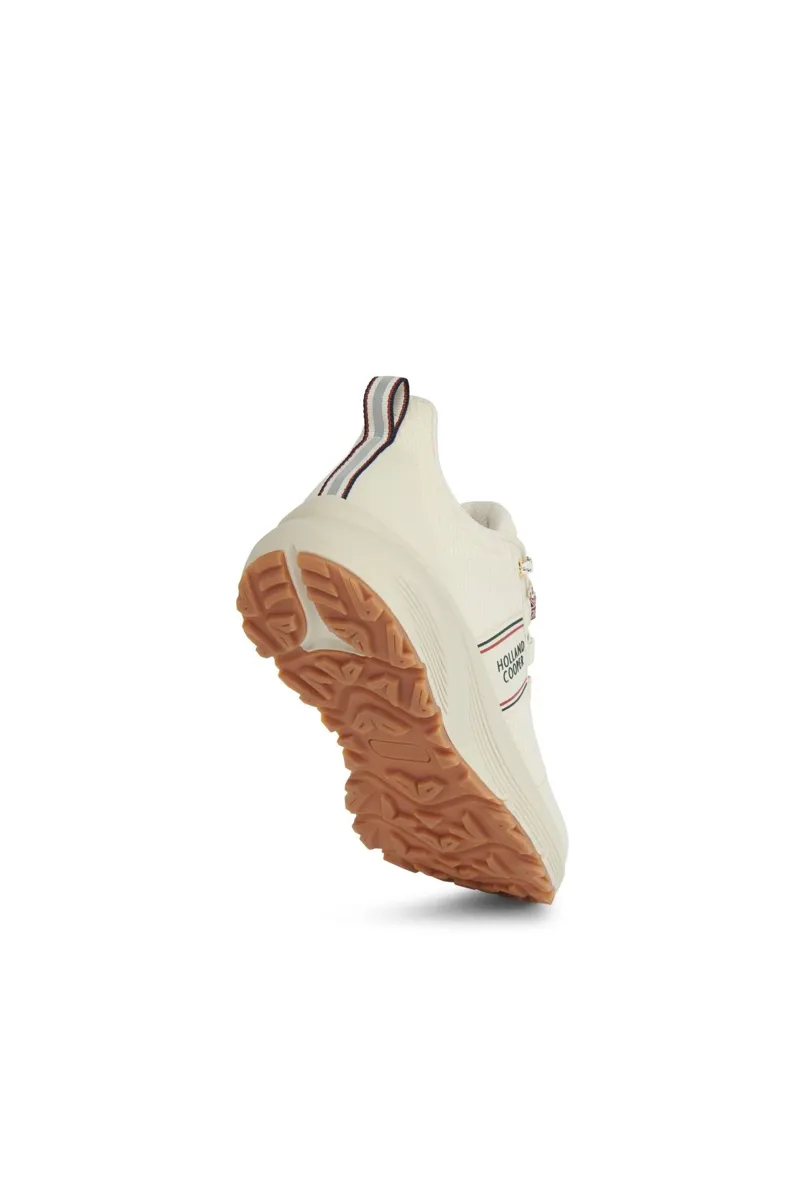 Holland Cooper Burghley Waterproof Trainer in Ecru-3