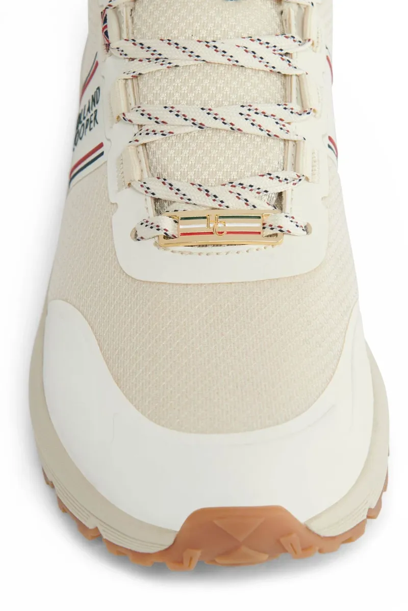 Holland Cooper Burghley Waterproof Trainer in Ecru-4