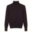 Holland Cooper Buttoned Knit Roll Neck Jumper in Chocolate