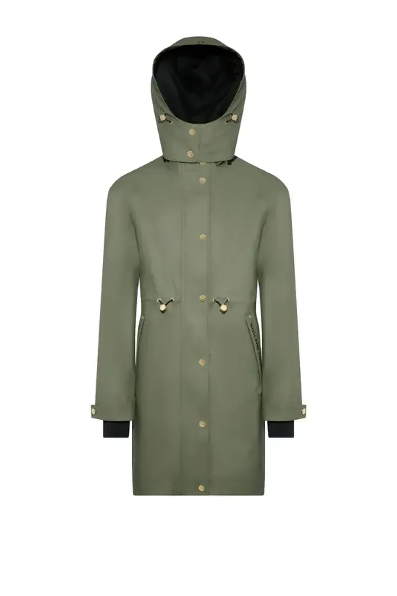 Holland Cooper Chartwell Rain Parka in Sage-1