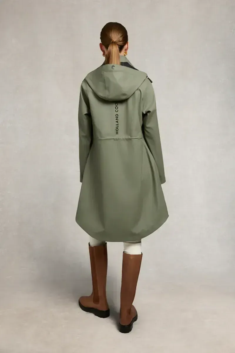 Holland Cooper Chartwell Rain Parka in Sage-3