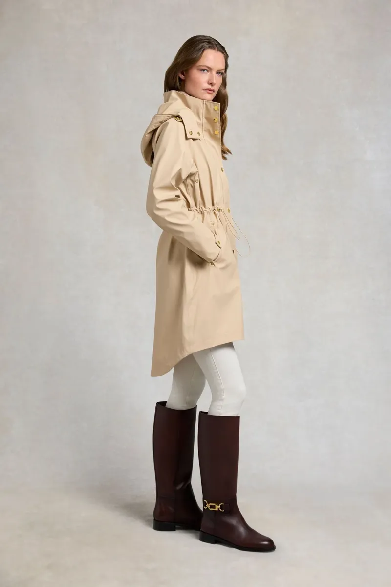 Holland Cooper Chartwell Rain Parka in Sand-4