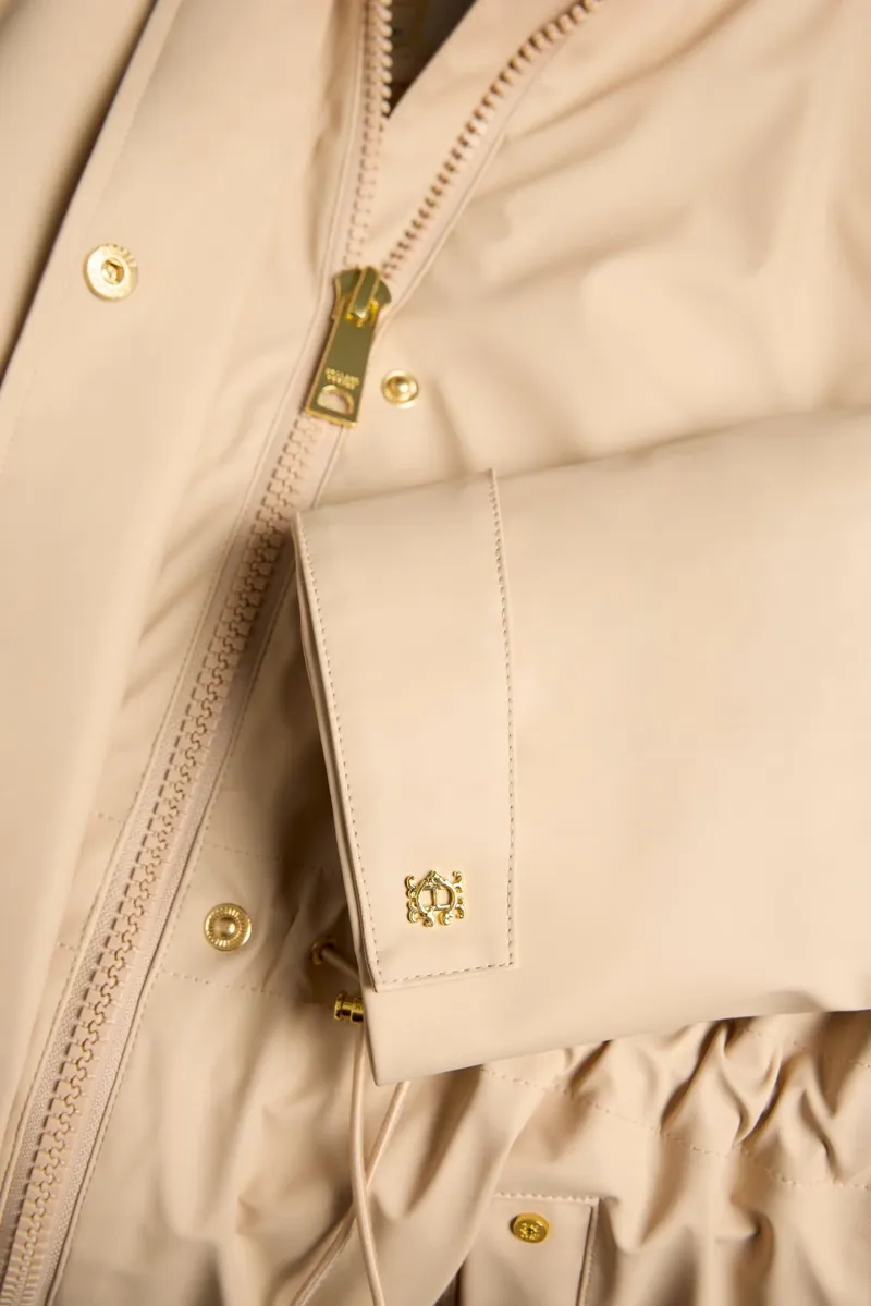 Holland Cooper Chartwell Rain Parka in Sand-7