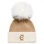 Holland Cooper Chelsea Bobble Hat in Camel