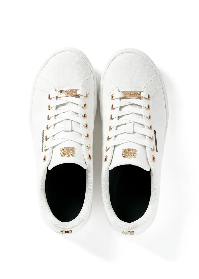 Holland Cooper Chelsea Court Trainer in White-1