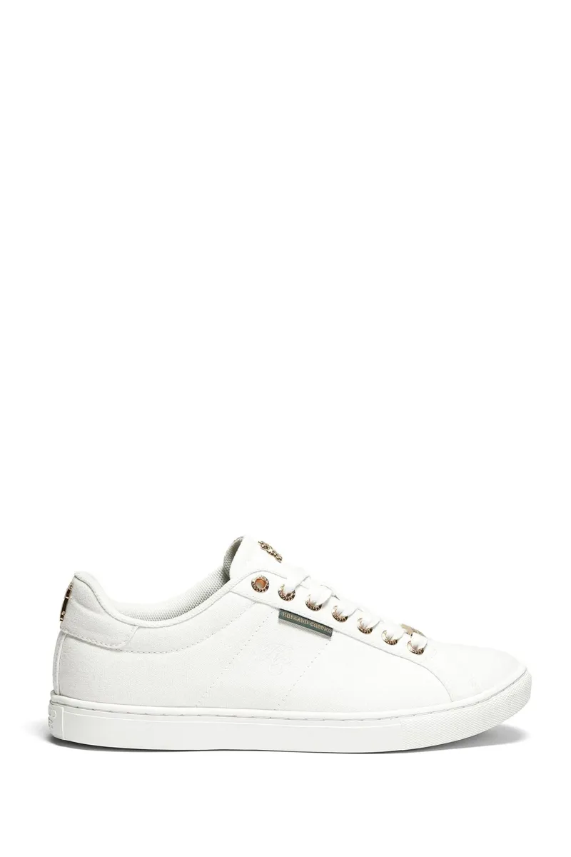 Holland Cooper Chelsea Court Trainer in White-2