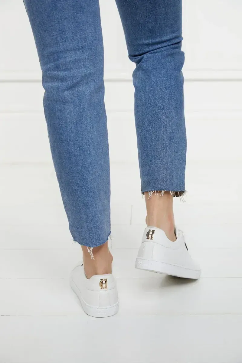 Holland Cooper Chelsea Court Trainer in White-4