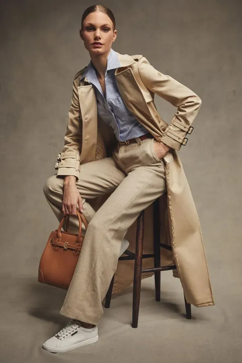 Holland Cooper Chelsea Court Trainer in White-8