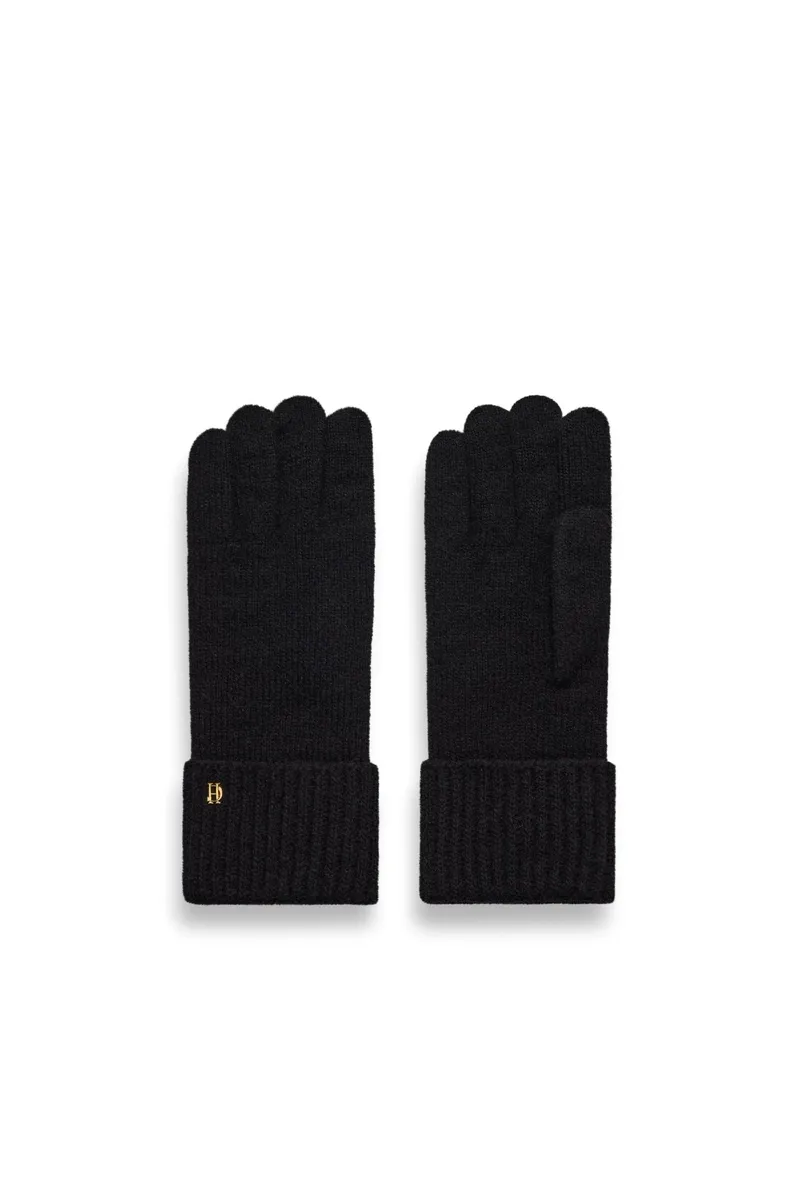 Holland Cooper Classic Logo Glove in Black