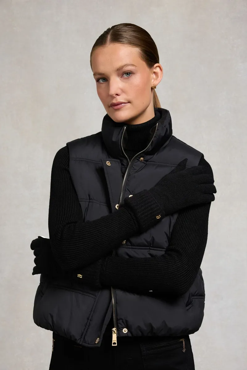 Holland Cooper Classic Logo Glove in Black-4