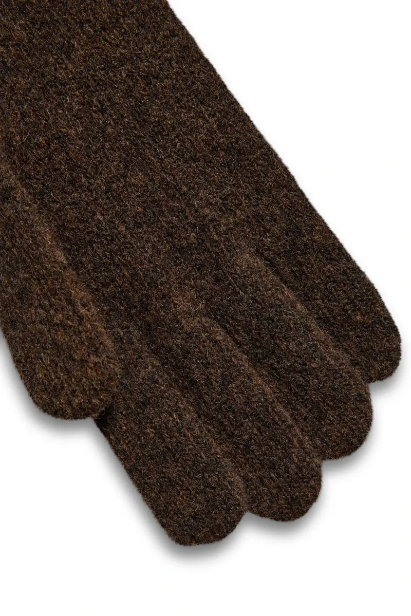 Holland Cooper Classic Logo Glove in Chocolate-2