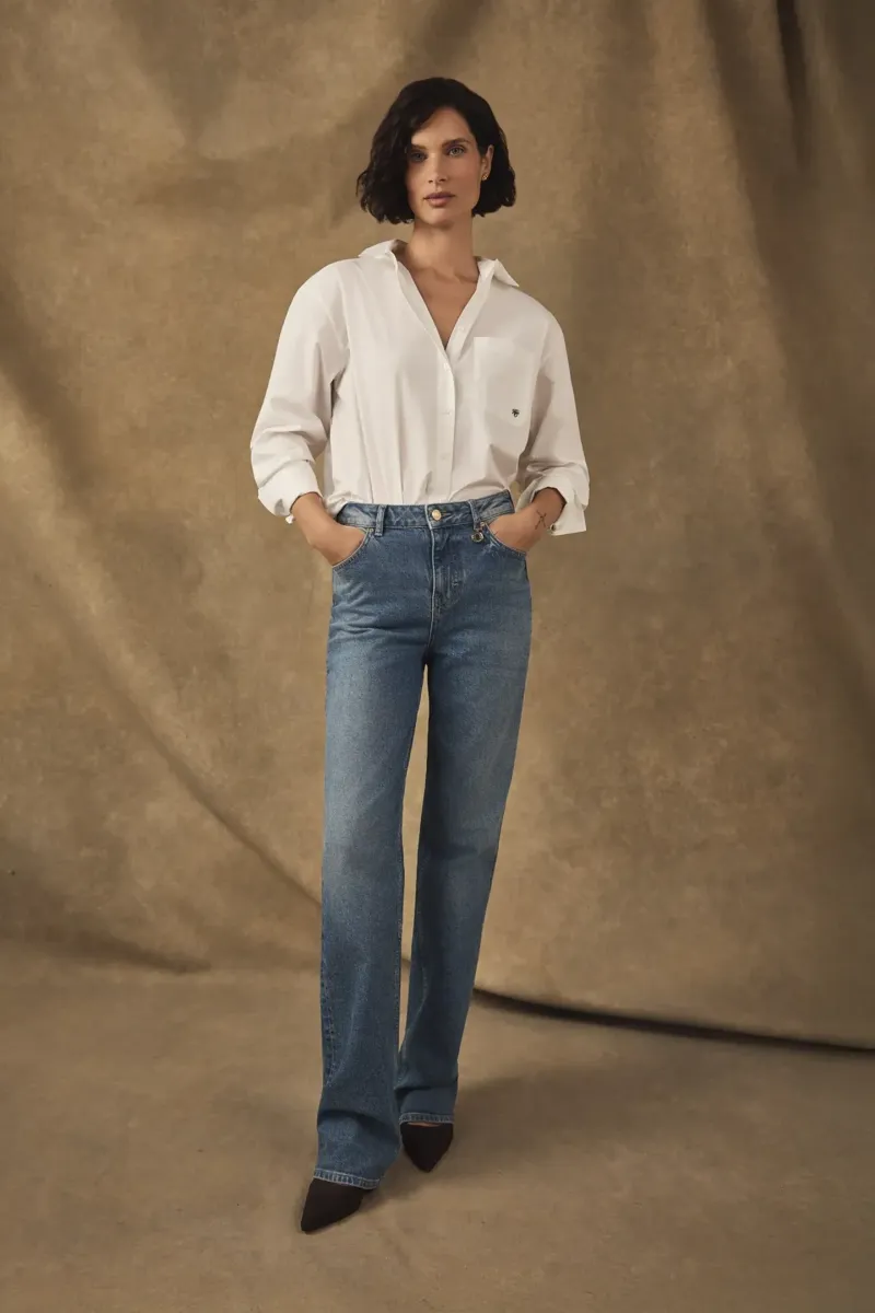 Holland Cooper Classic Straight Jean in Classic Denim-1
