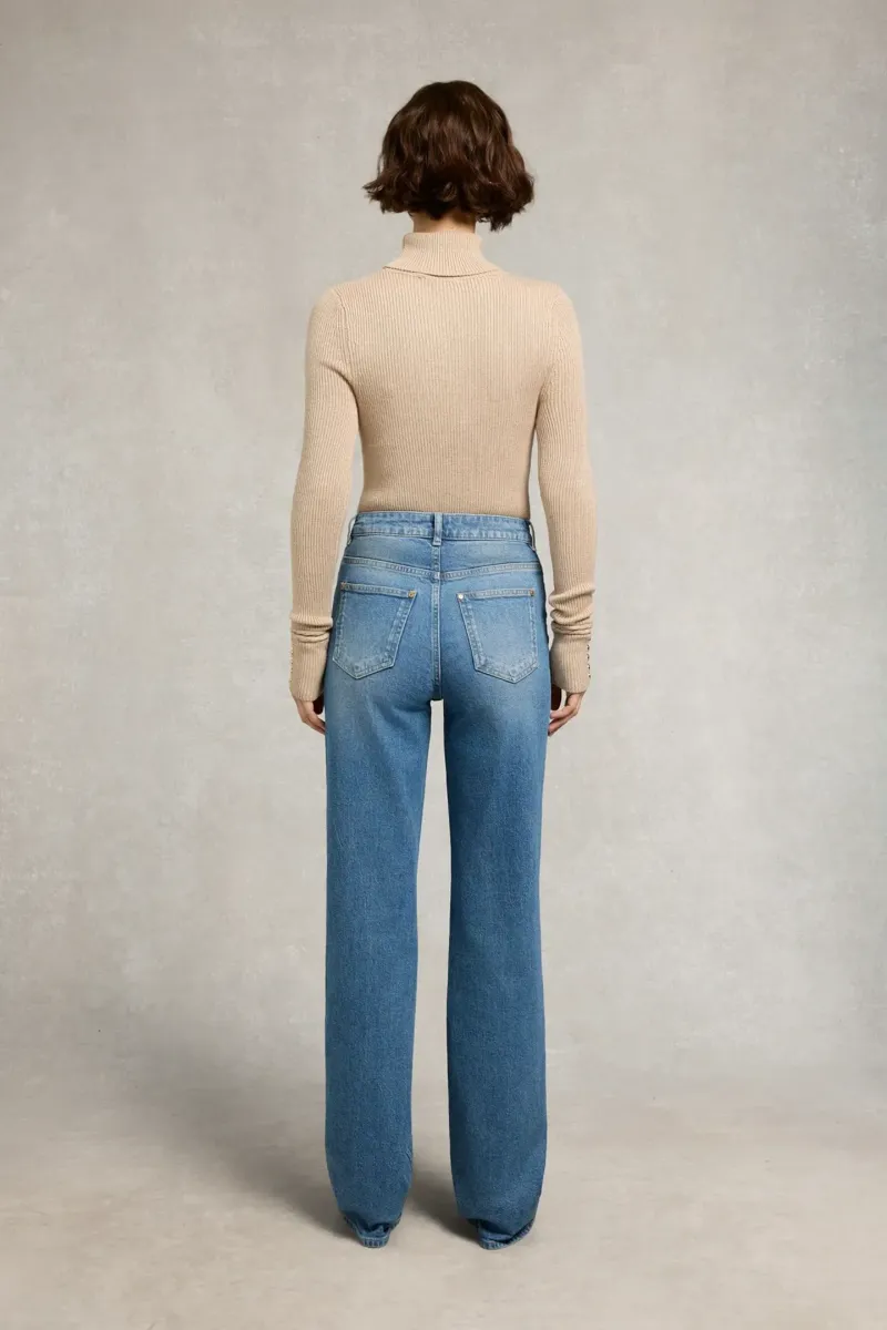 Holland Cooper Classic Straight Jean in Classic Denim-2