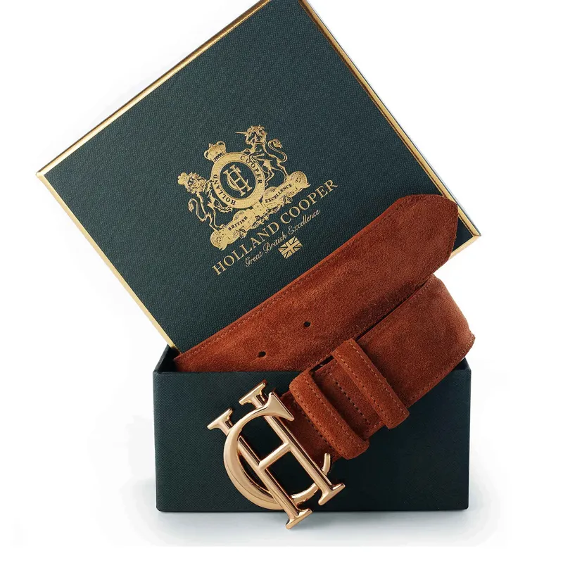 Holland Cooper Classic Belt Suede Tan-1