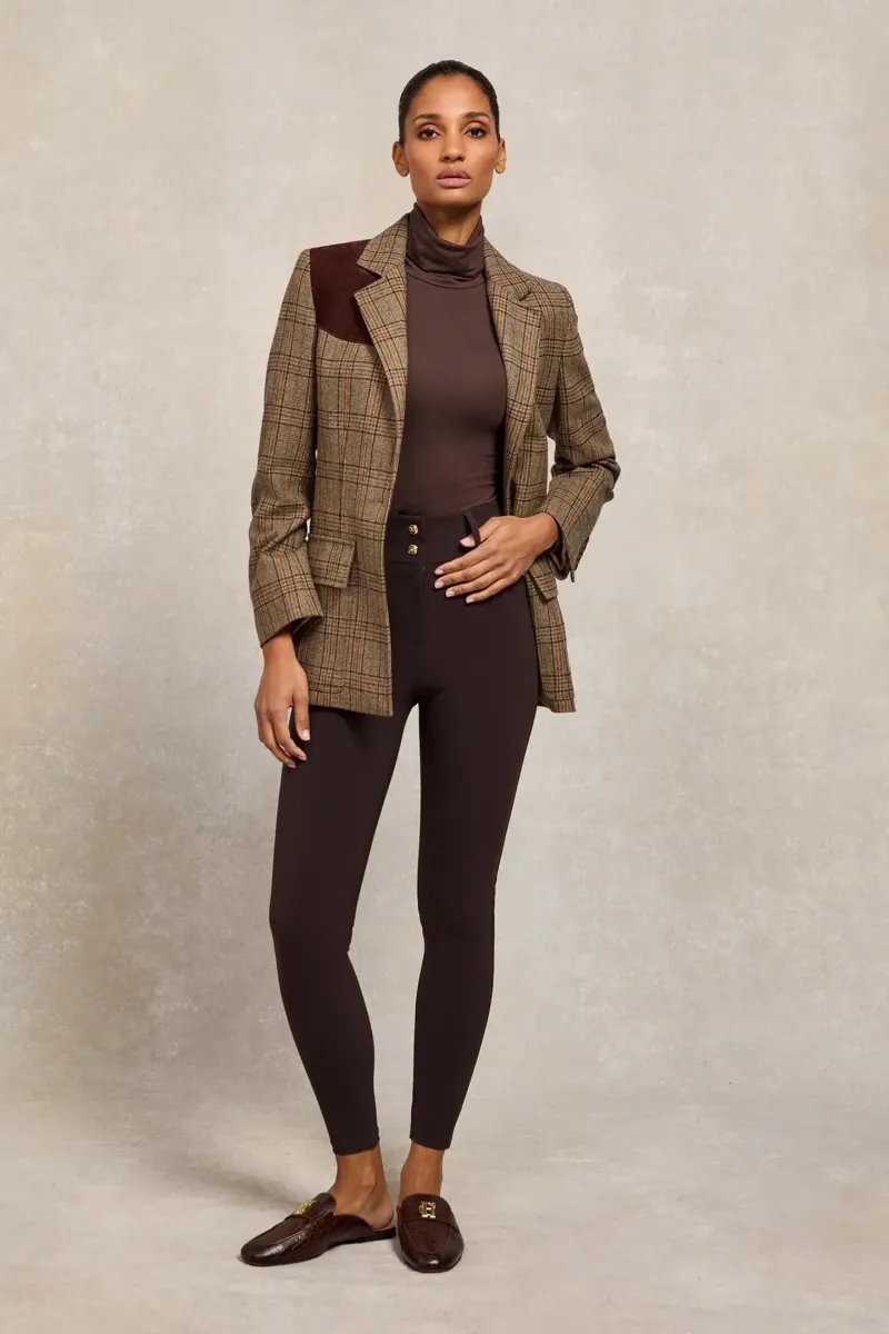 Holland Cooper Contour Trousers in Chocolate-5