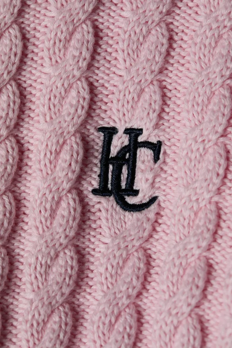 Holland Cooper Cotswold Cardigan in Soft Pink-6
