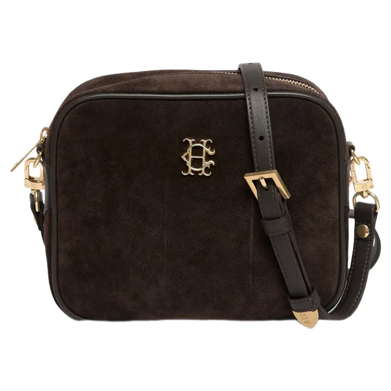 Holland Cooper Country Camera Bag in Chocolate Suede
