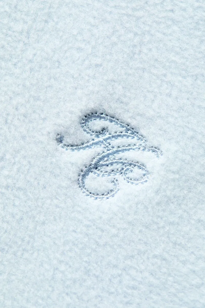 Holland Cooper Country Fleece Quarter Zip in Pale Blue-7