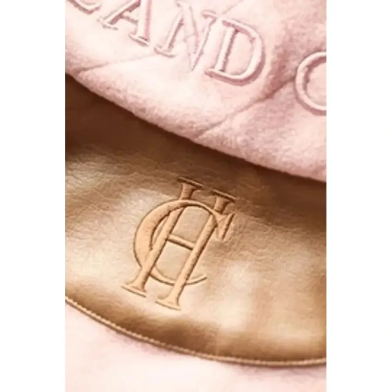 Holland Cooper Country Fleece Quarter Zip in Soft Pink-4