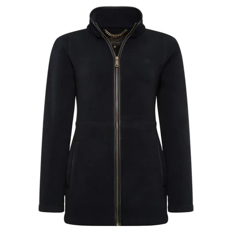 Holland Cooper Country Longline Fleece in Black