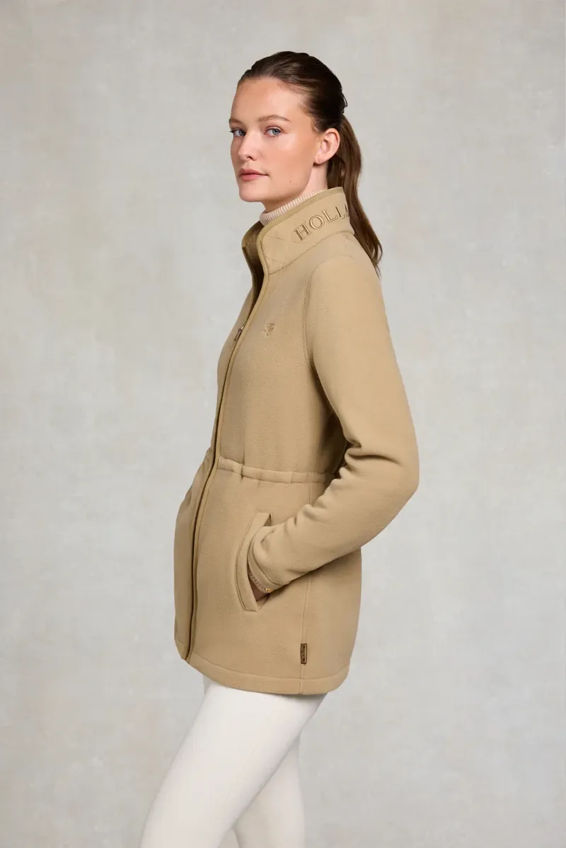 Holland Cooper Country Longline Fleece in Sand-3