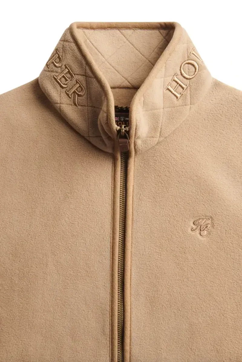 Holland Cooper Country Longline Fleece in Sand-6
