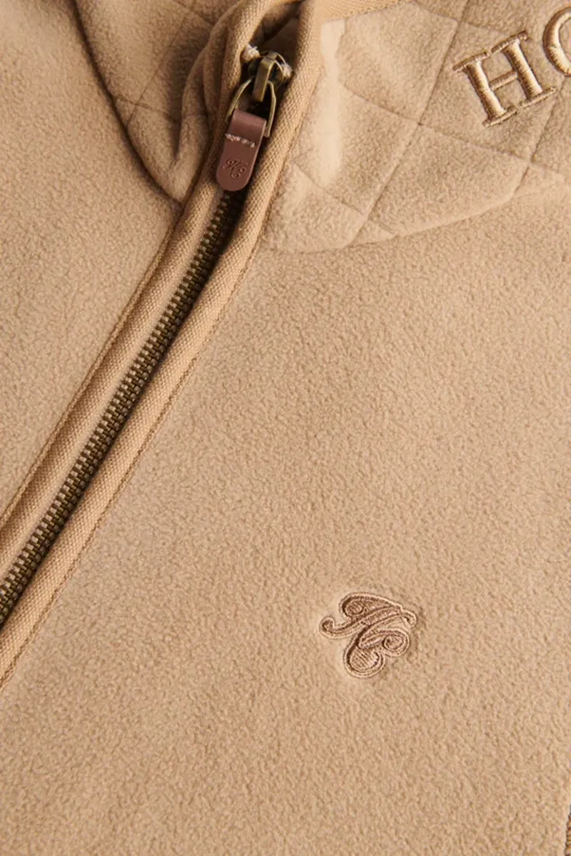 Holland Cooper Country Longline Fleece in Sand-7