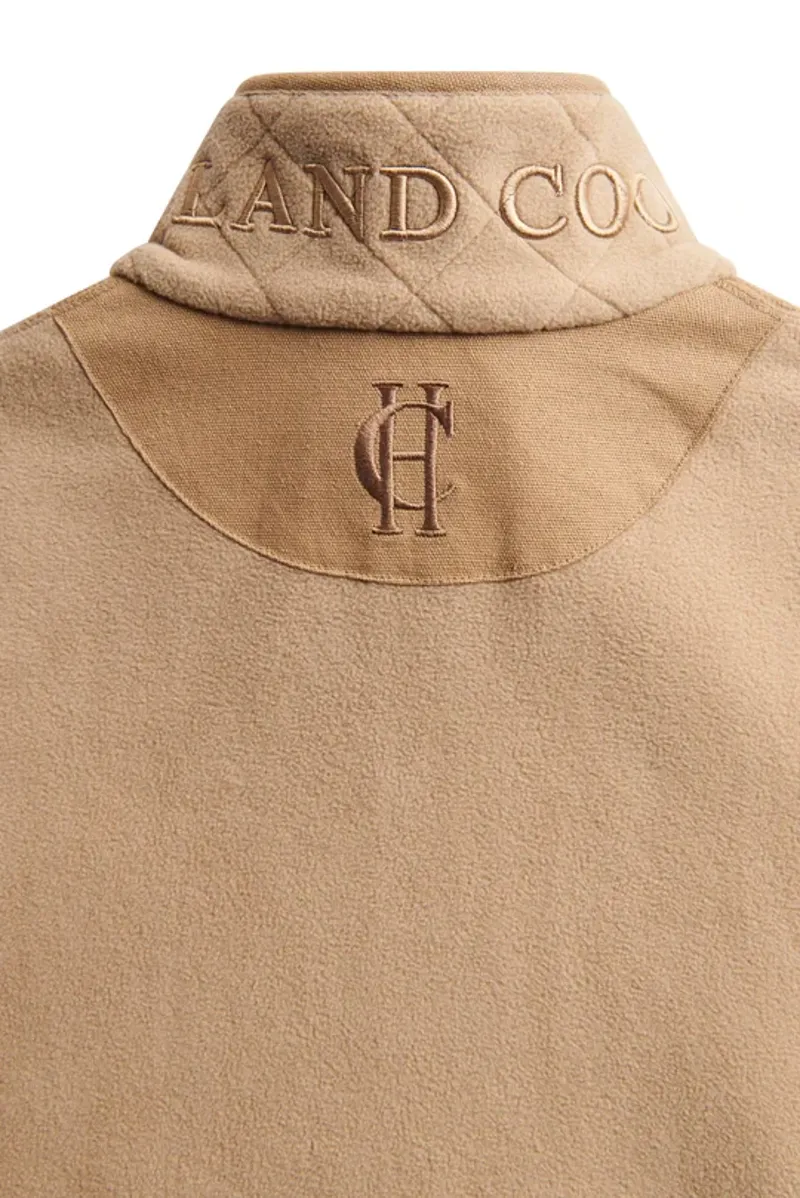 Holland Cooper Country Longline Fleece in Sand-8