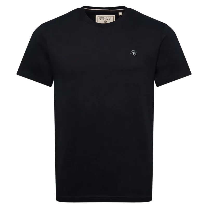 Holland Cooper Crew Neck Men's T-Shirt in Black