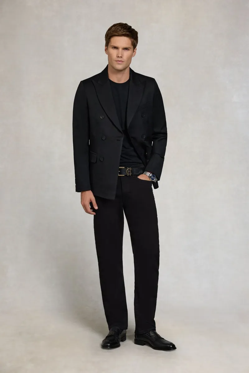 Holland Cooper Crew Neck Men's T-Shirt in Black-4