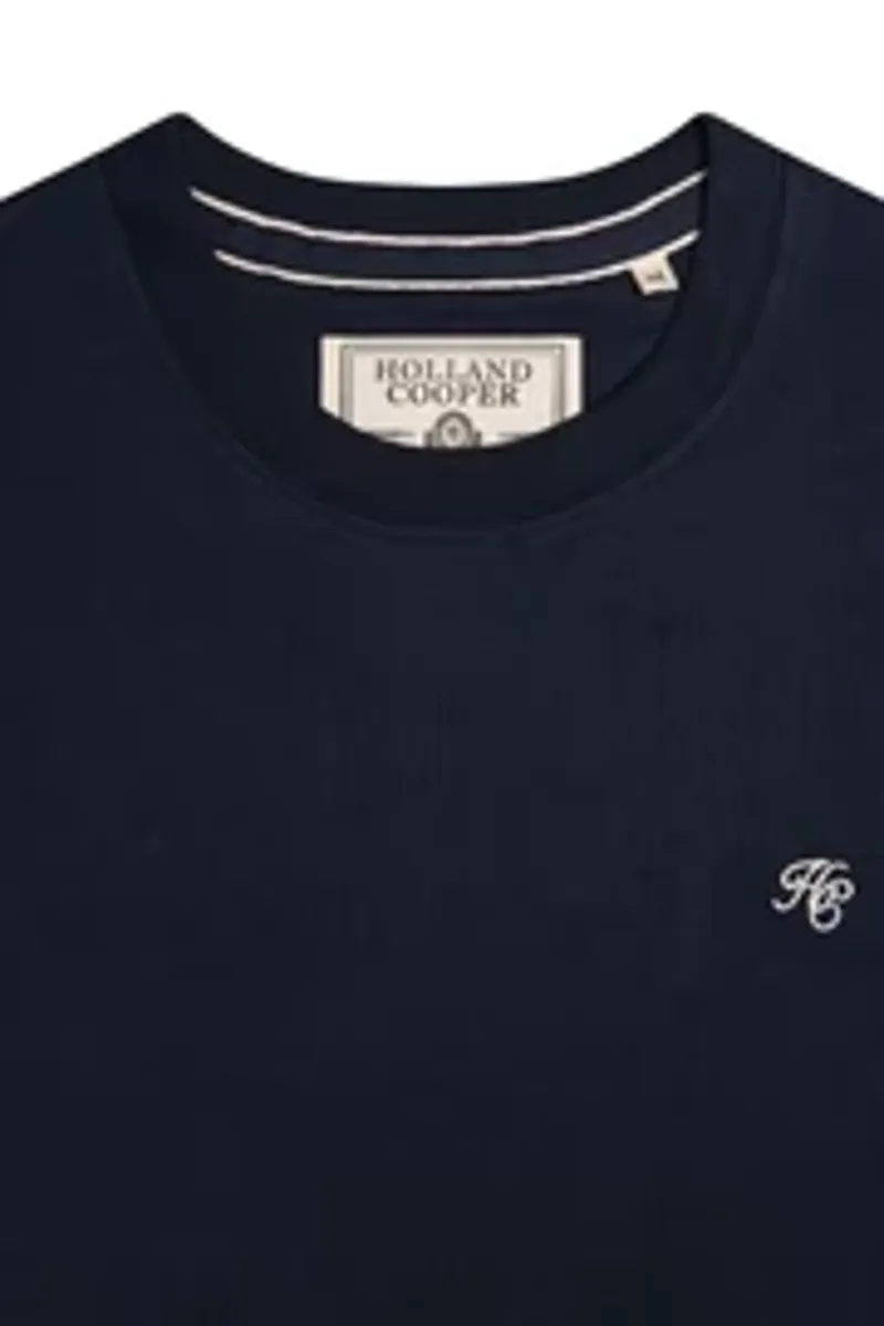 Holland Cooper Crew Neck Men's T-Shirt in Ink Navy-2