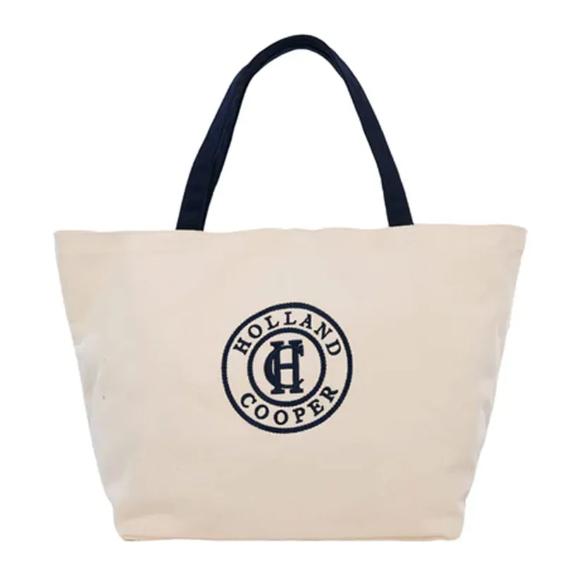 Holland Cooper Classic Shopper Ecru Navy
