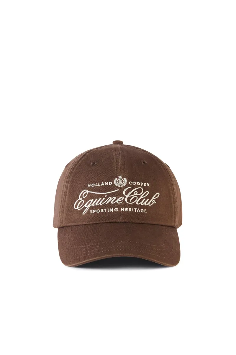 Holland Cooper Equine Club Cap in Chocolate
