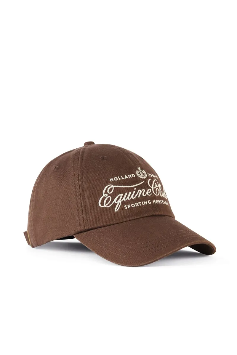 Holland Cooper Equine Club Cap in Chocolate-1