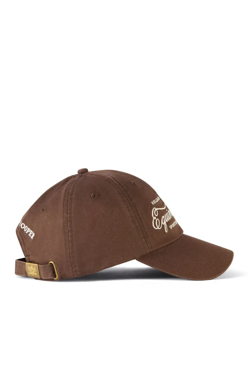 Holland Cooper Equine Club Cap in Chocolate-2