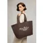 Holland Cooper Essential Tote Bag in Chocolate/Ecru