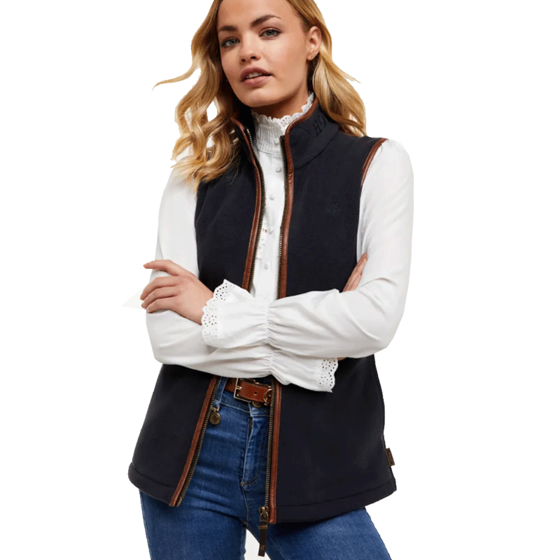 Holland Cooper Country Fleece Gilet Ink Navy-4