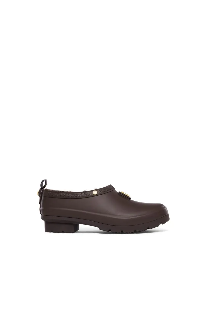 Holland Cooper Gardening Loafer in Chocolate Matte Gold-1